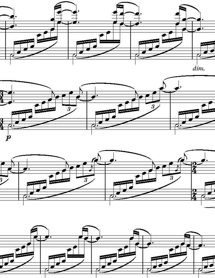 Cover for Etude in C (for the right hand alone)