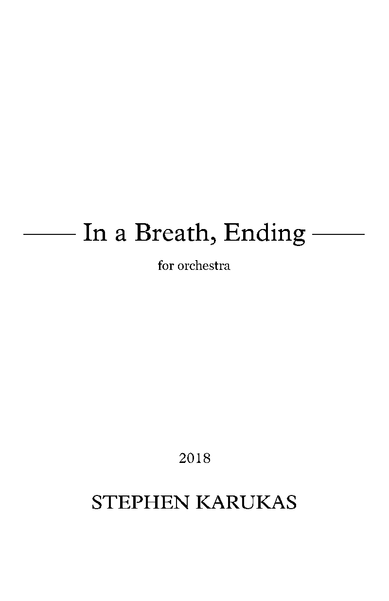 Cover for In a Breath, Ending