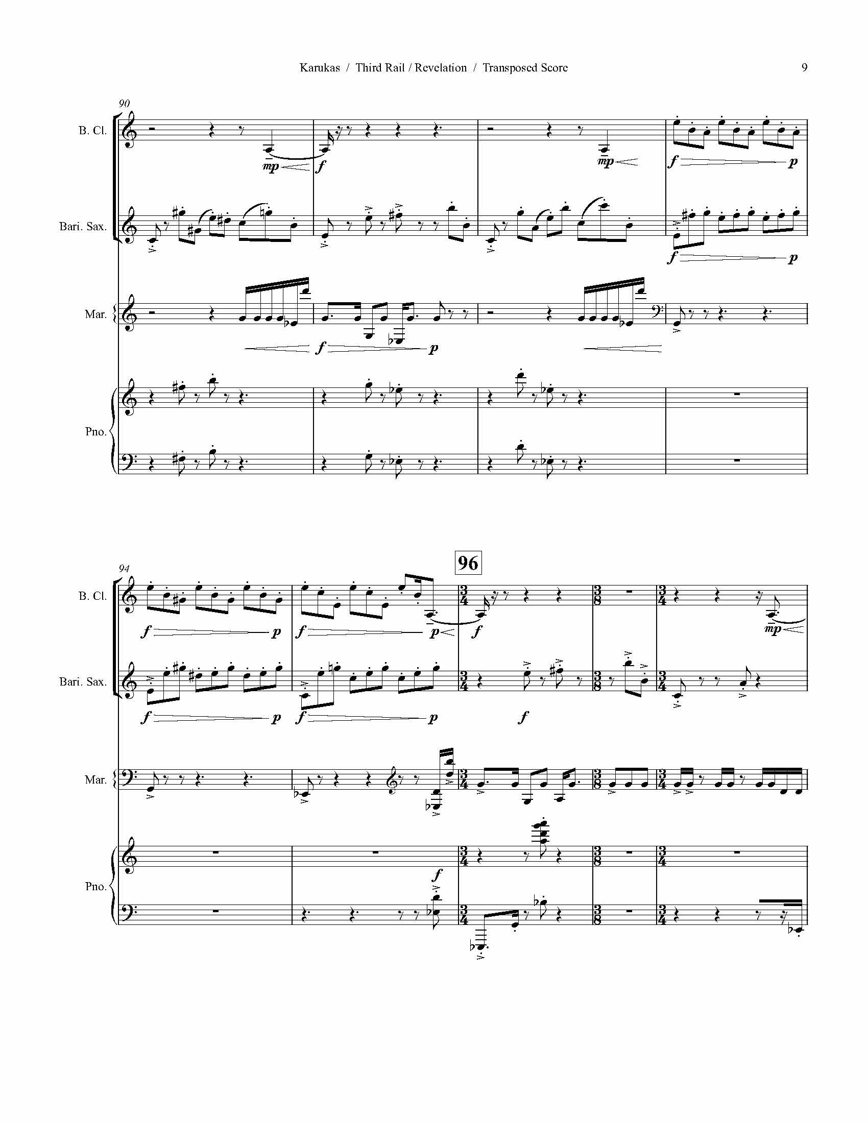 Cover for Third Rail / Revelation (quartet)