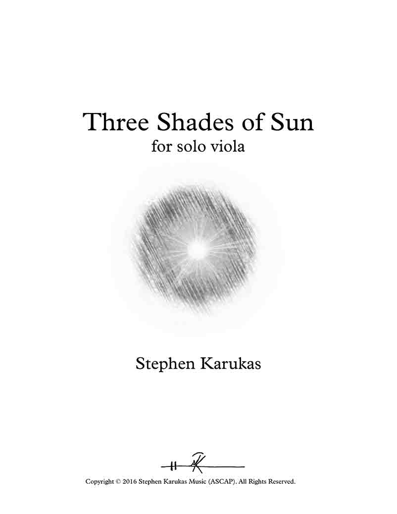 Cover for Three Shades of Sun
