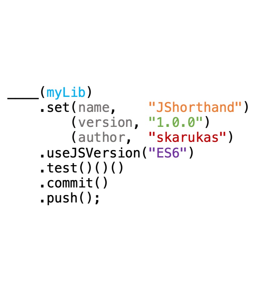 Splash image for JShorthand